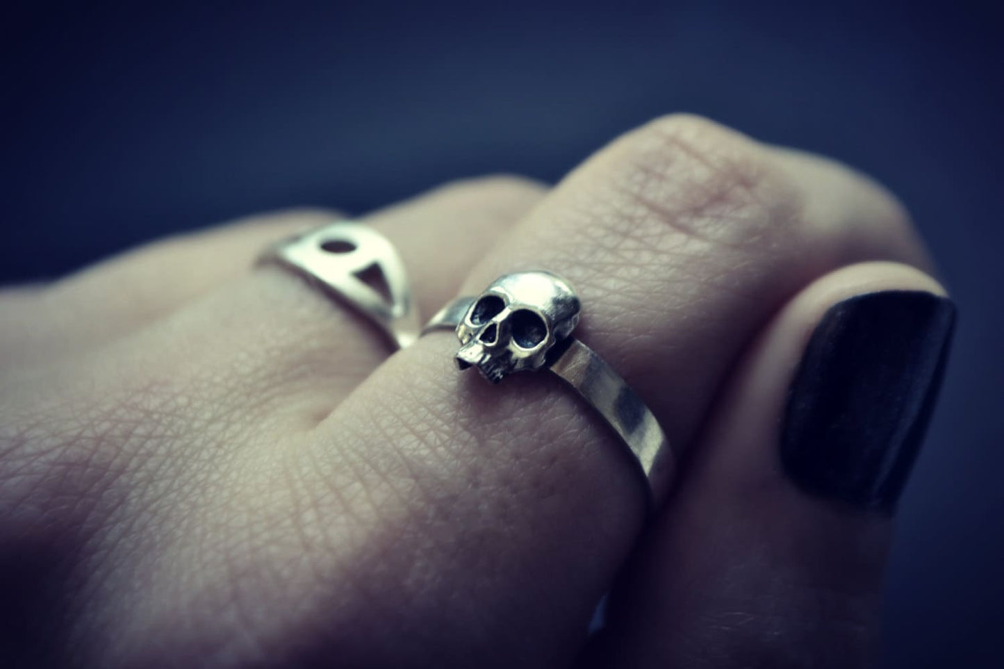 Skull ring, Mens Ring, Sterling Silver Ring, Rocker, Punk, Biker, Pirates, Cool Gift for Dad