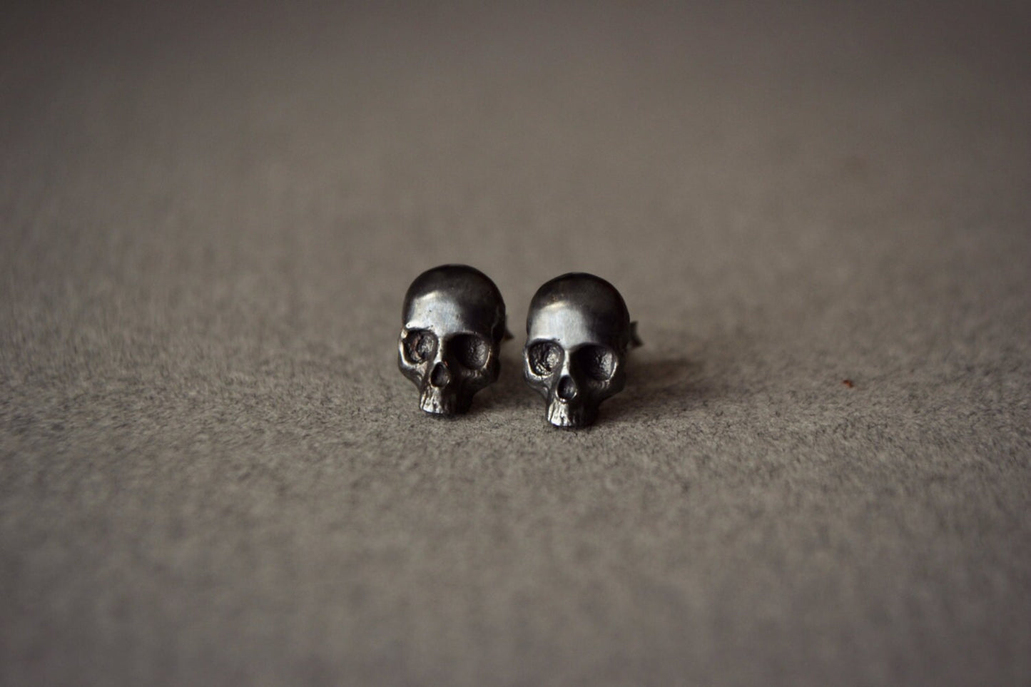 Gothic Skull Earrings Mens Jewelry Skull Skeleton Stud Earrings Biker Goth Punk Jewelry