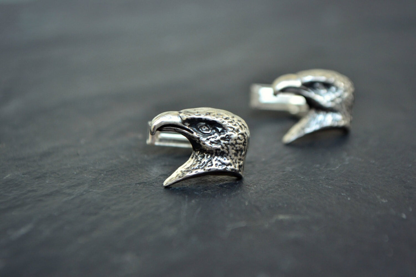 Wedding Cufflinks Groom Eagle Cufflinks Sterling Silver Anniversary Gift for Men