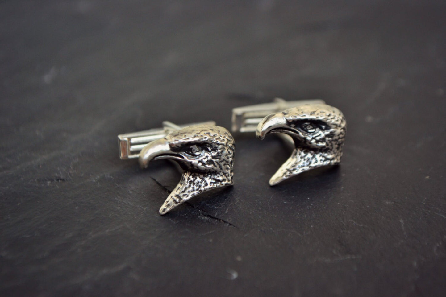 Wedding Cufflinks Groom Eagle Cufflinks Sterling Silver Anniversary Gift for Men