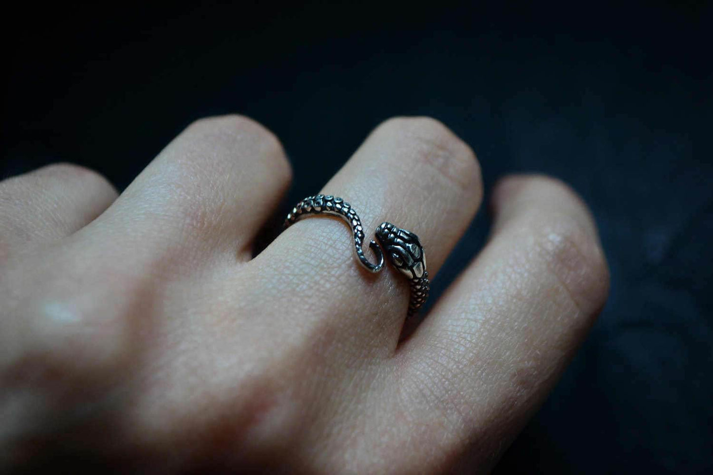 Ouroboros Ring Sterling Silver Snake Ring with Octopus Tentacle Ring Jewelry for Men and Women Eternity Symbol Ring Macabre Creepy Jewelry