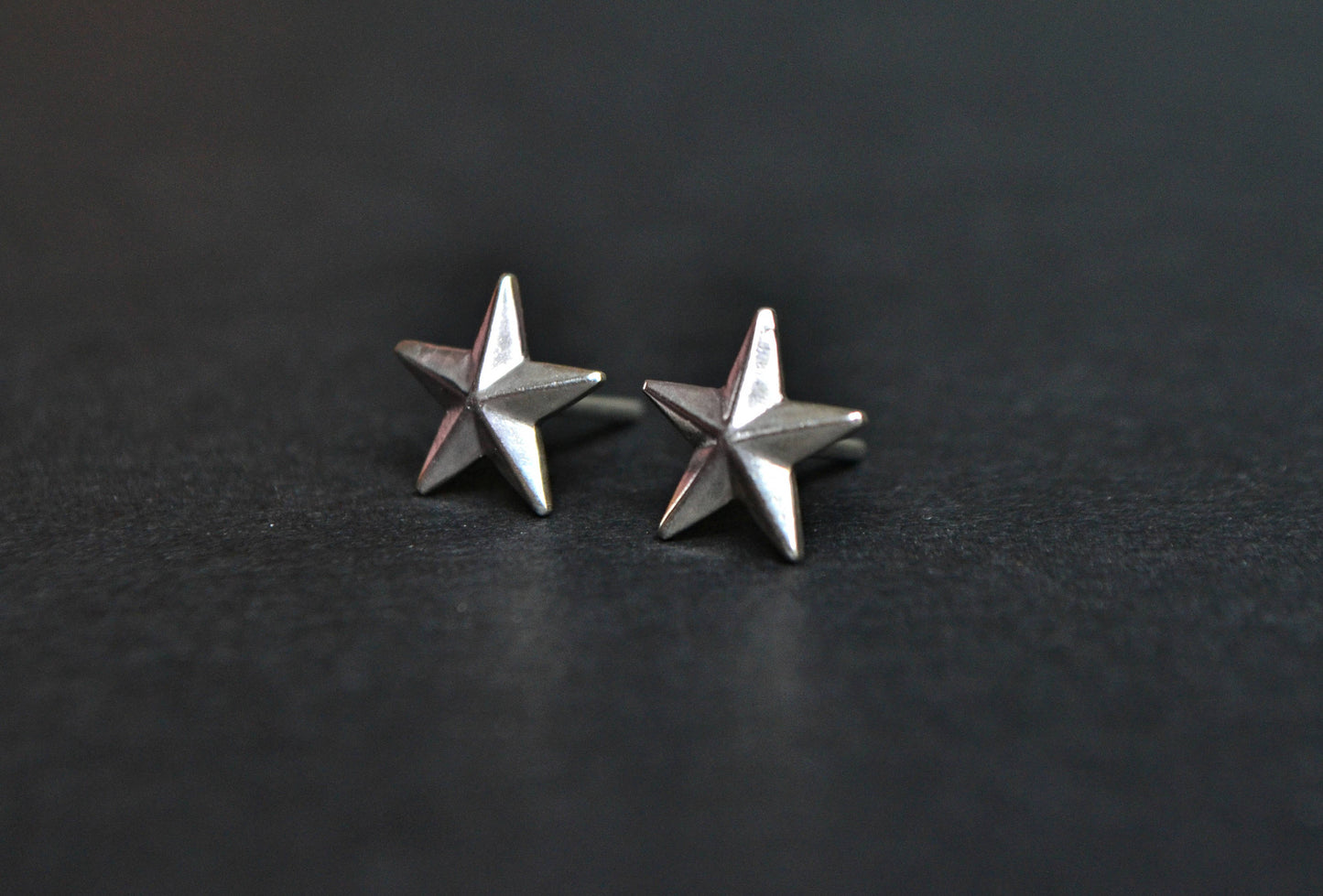 Nautical North Star Earrings, Silver Star Earrings Stud, Star Jewelry, Christmas Gift