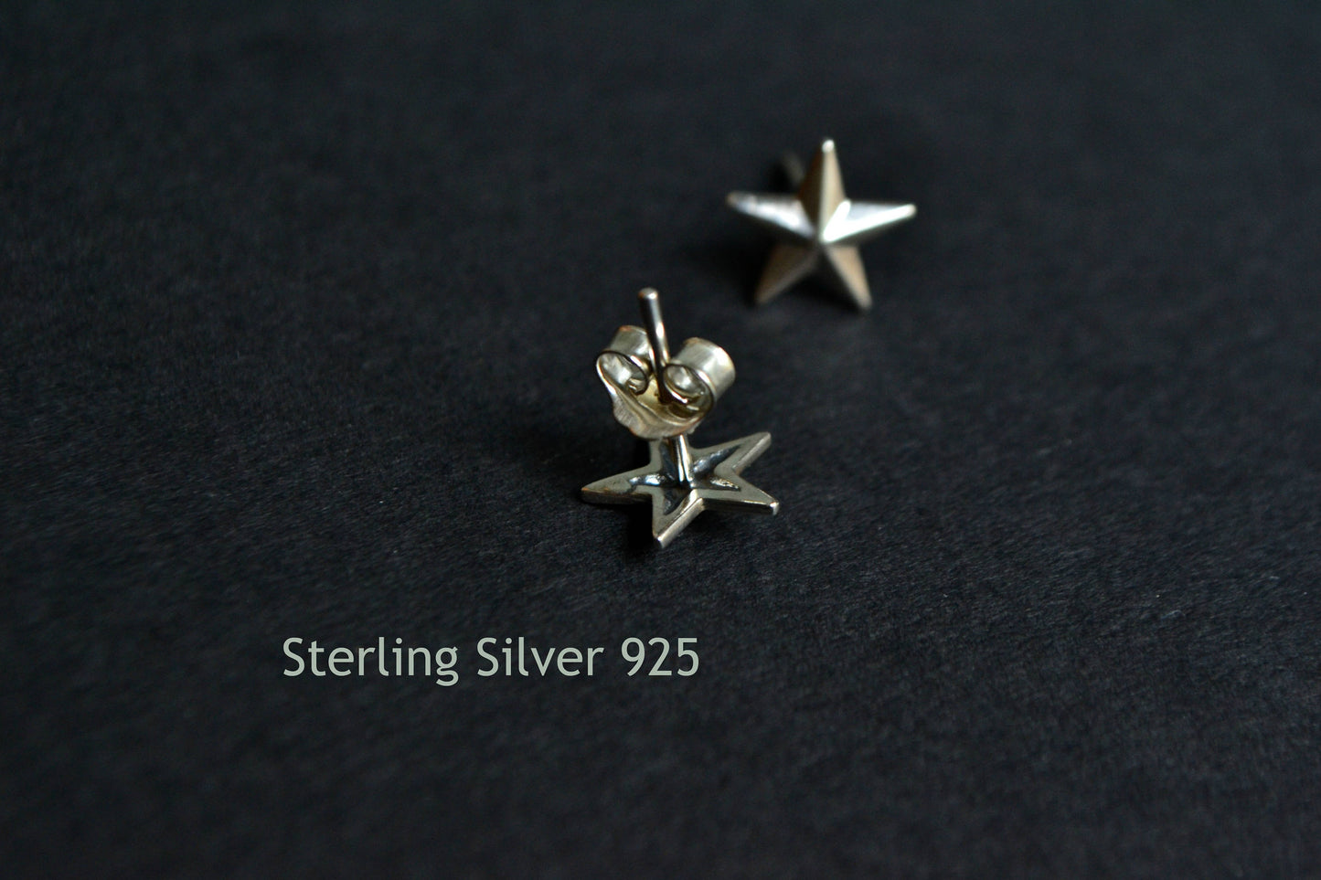 Nautical North Star Earrings, Silver Star Earrings Stud, Star Jewelry, Christmas Gift