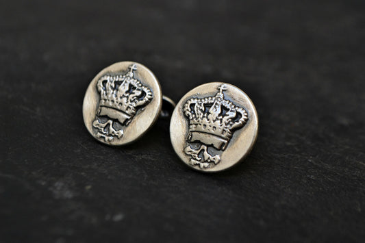 mens accessories, skull cufflinks cuff links, King crown cufflinks, groom mens jewelry, sterling silver cuff links