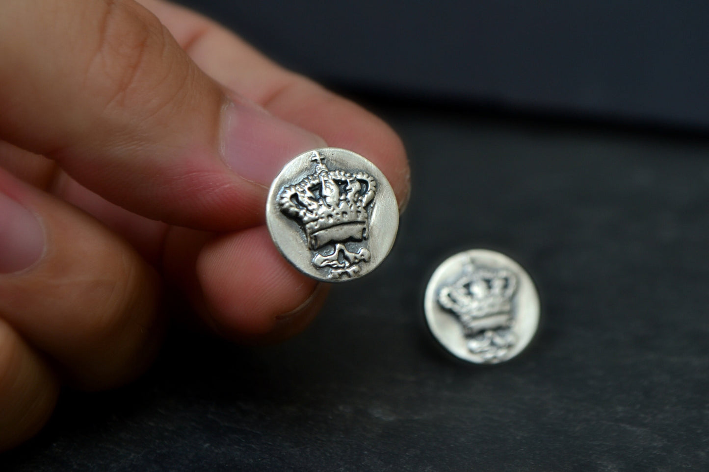 mens accessories, skull cufflinks cuff links, King crown cufflinks, groom mens jewelry, sterling silver cuff links