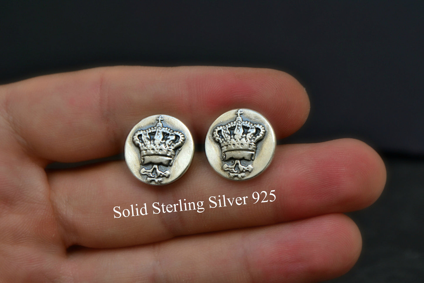 mens accessories, skull cufflinks cuff links, King crown cufflinks, groom mens jewelry, sterling silver cuff links