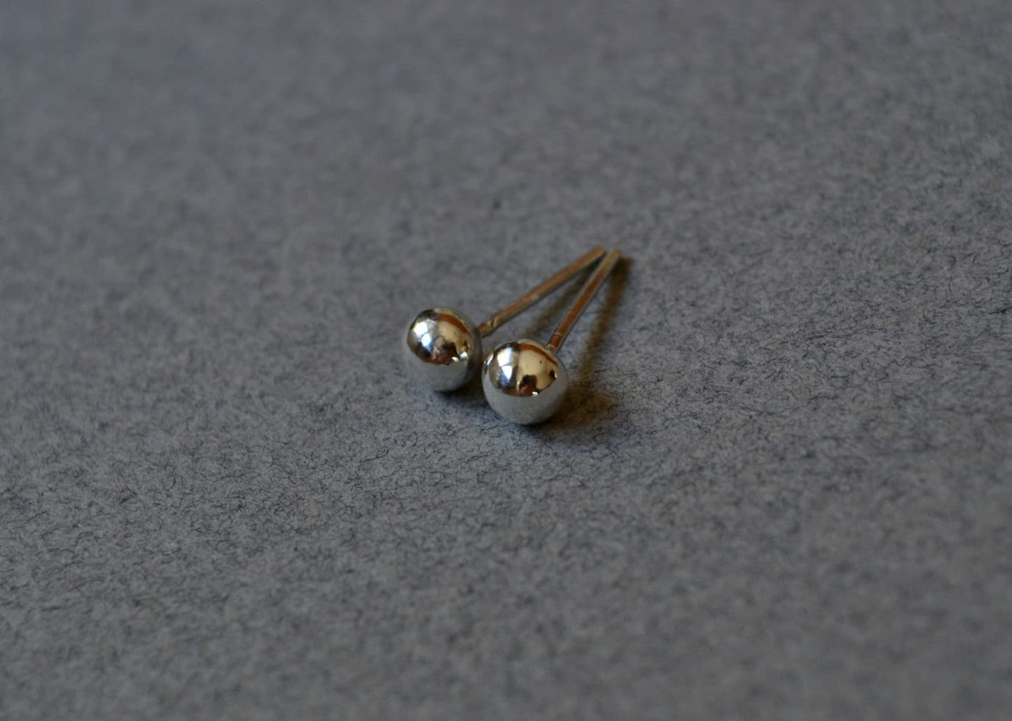 Silver Ball Stud Earrings, Sterling Silver Studs, Silver Ball Studs, Silver Ball Earrings, Simple Minimalist Earrings