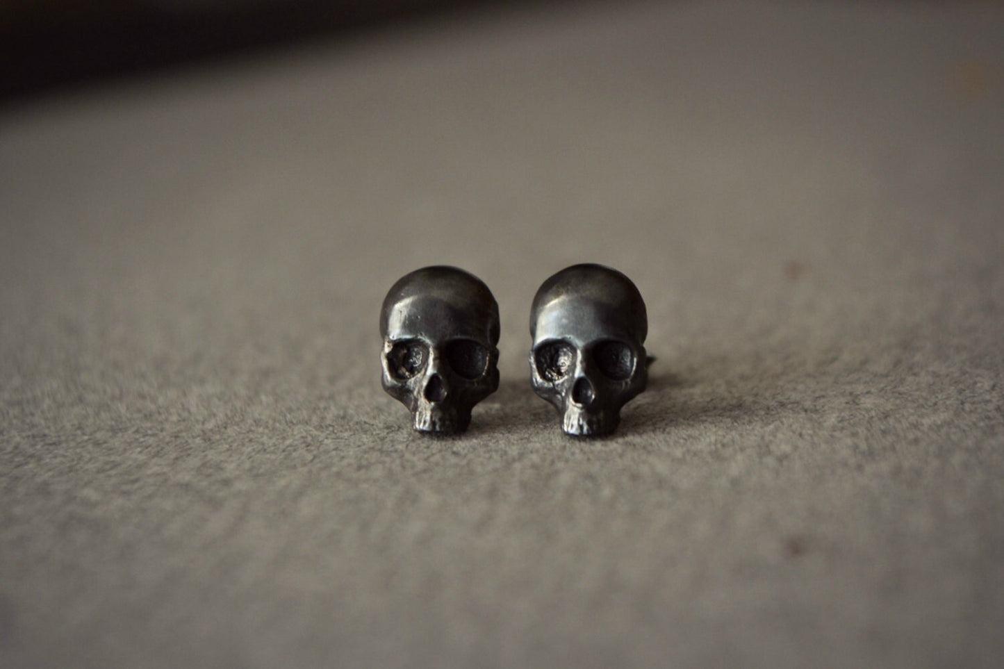 Gothic Skull Earrings Mens Jewelry Skull Skeleton Stud Earrings Biker Goth Punk Jewelry